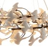 Lampa wisząca BOTANIKA XY080P-80 black złoto-biała ceramika 80 cm